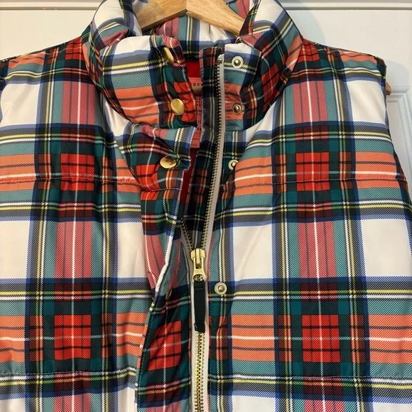 J. Crew Puffer vest with PrimaLoft® in Snowy Stewart tartan L Holiday Christmas - Picture 6 of 14